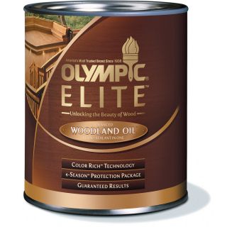 Olympic Elite 1 Quart Mahogany Blaze Toner Exterior Stain