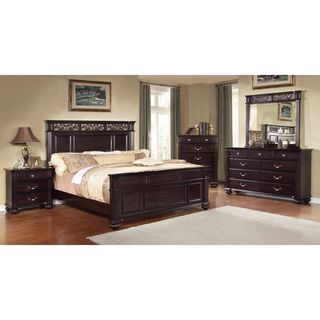 Furniture Of America Cherisan 4 piece Dark Walnut Bedroom Set