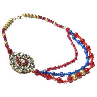 Kramasa Lapiz and Bead Handmade Necklace (India) Necklaces