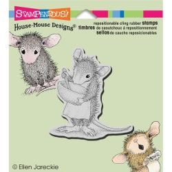 Stampendous House Mouse Cling Rubber Stamp 3.5 X4 Sheet   Mix It Up