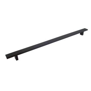 Contemporary 16 inch Matte Black Rectangular Cabinet Bar Pull Handles (case Of 15)