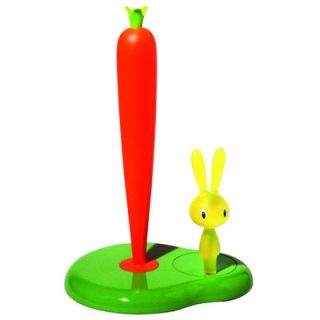 Alessi Bunny & Carrot Kitchen Roll Holder by Stefano Giovannoni ASG42/H Color