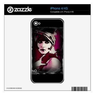 Flapper in Fuscia Skin For iPhone 4S
