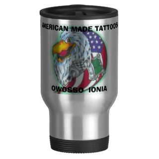 logo, AMERICAN MADE TATTOOS, OWOSSO  IONIA Mugs