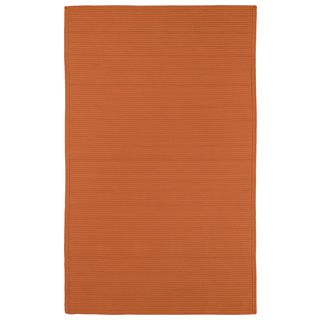 Indoor/ Outdoor Malibu Woven Orange Rug (2 X 3)