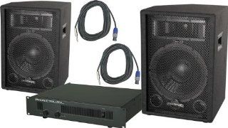 Phonic Phonic S712 / MAX 1000 Speaker and Amp Package Musical Instruments