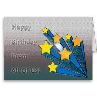 Happy Birthday All Of Us Greeting Card