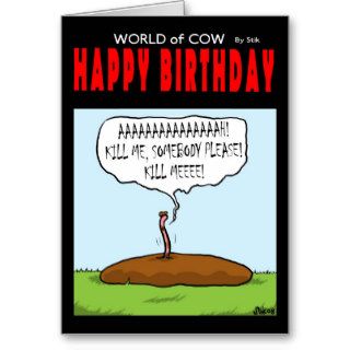 Happy Birthday World of Cow Greeting Cards