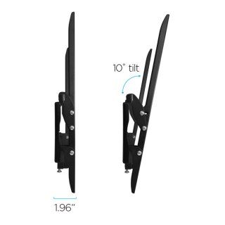 Ematic EMW6101 30 Inch to 60 Inch TV Tilting Wall Mount Kit with HDMI Cable   Black Electronics
