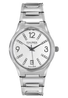 Haurex 2A389DS1  Watches,Womens Iris Round Silver Dial Stainless Steel, Casual Haurex Quartz Watches