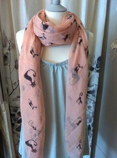 parisienne cats scarf by french grey interiors