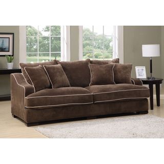 Emerald Caresse Mocha Down Filled Sofa