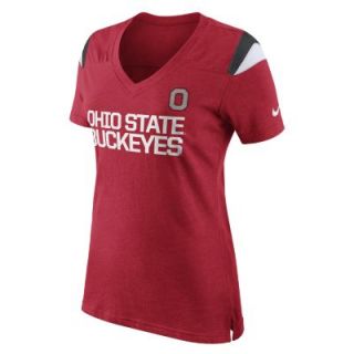 Nike College Fan (Ohio State) Womens Top   Red