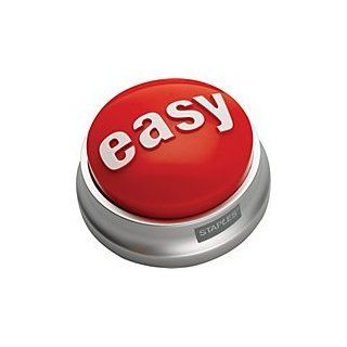 Six(6) Pack Staples Talking EASY BUTTON   Complete With Batteries