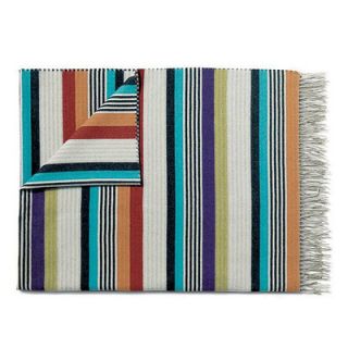 Missoni Home Karlos Throw 3PL99 Fabric Red Multicolor 156