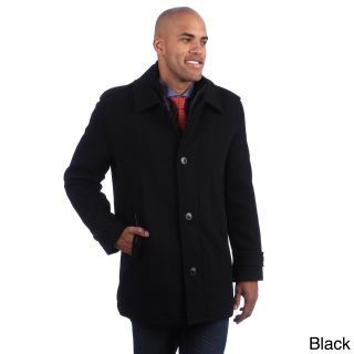 Andrew Marc Mens Button up Wool Blend Coat