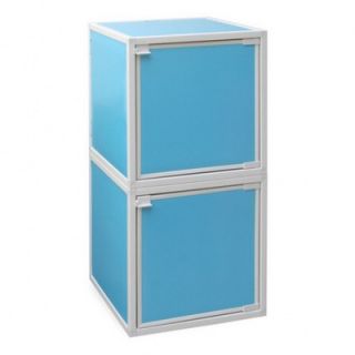 Way Basics 2 Cube Modular Storage Box WB BOX2 Color Blue