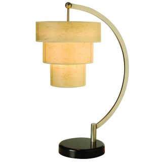 Astoria Arc 1 light Brushed Nickel Table Lamp