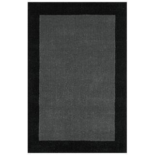 Hand tufted Grey Border Pulse Wool Rug (5 X 8)