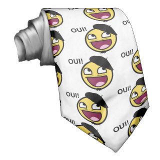 Awesome smiley in France OUI   Meme Neckties