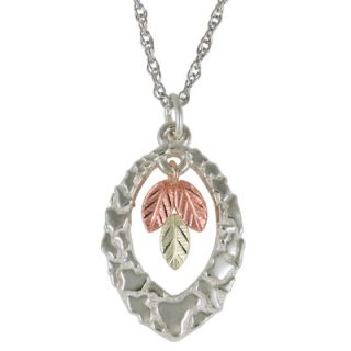 teardrop with leaf pendant in sterling silver orig $ 79 00 67 15