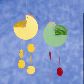 Flensted Mobiles Easter Hen Mother Mobile in Yellow f111Yellow