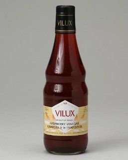 Vilux   Raspberry Vinegar   Red Wine, (From France   Vinaigre a la Framboise)   SIX Glass Bottles, Each 16 Oz (Pack of 6)  Grocery & Gourmet Food