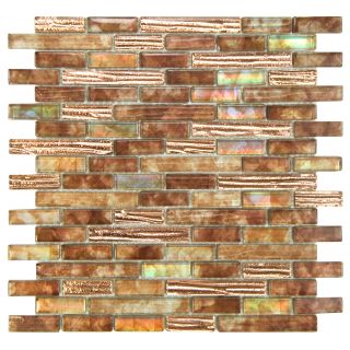 Somertile Luster 12x12 Omega Glass Mosaic Wall Tile (pack Of 10)