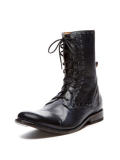 Mannered Lace Up Combat Boots by BED  STU