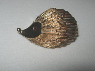 vintage sarah coventry hedgehog brooch by maison ami