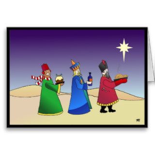 Three Wise Men Christmas Card