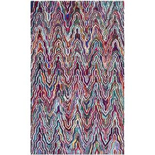 Safavieh Handmade Nantucket Multicolored Cotton Rug (76 X 96)