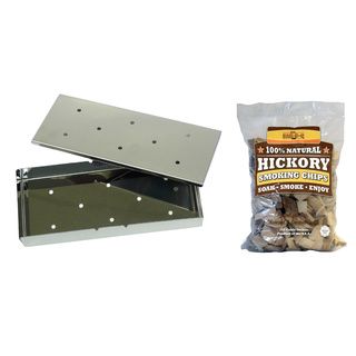 Mr. Bar b q Hickory Wood Smoker Box Bundle