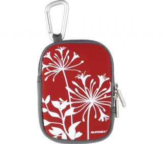 Sumdex DigiPod™ African Lilies Print Camera Case   Hibiscus Red/Prints