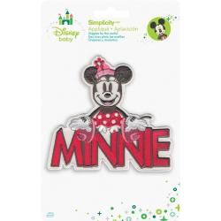 Disney Mickey Mouse Minnie With Name Iron on Applique