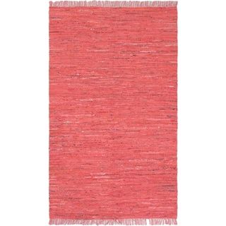 Braided Sienna Pink Cotton Rug (411 X 80)