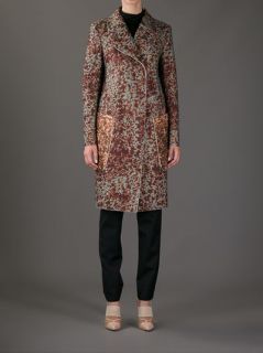 Carven Blotchy Print Coat   Eraldo