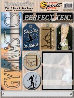 Gymnastics Cardstock Scrapbook Stickers (711)