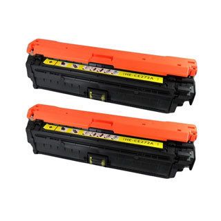 Hp Ce272a (hp 650a) Compatible Yellow Toner Cartridge (pack Of 2)