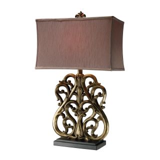 Roseville Oriole Gold Table Lamp