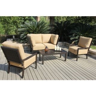 Bellini Brookfield Deep seating 5 piece Outdoor Sofa Set Black Size 5 Piece Sets