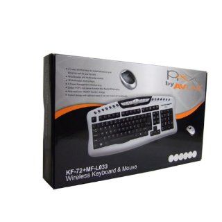 Pixxo Wireless Keyboard and Mouse with USB charger  Black/Gray (KF720UU) Electronics