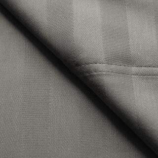 Elite Home Products Luxury Manor Stripe 800 Thread Count Cotton Rich Sheet Sets Grey Size Queen