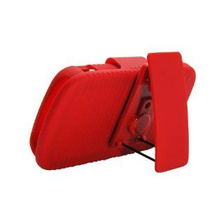 Red Heavy Duty Hard Holster Clip Cover Case for Samsung Admire Vitality SCH R720 Cell Phones & Accessories