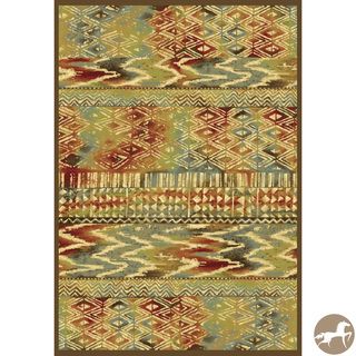 Christopher Knight Home Coffee Tropez 8537 Abstract Multicolored Area Rug (22 X 37)