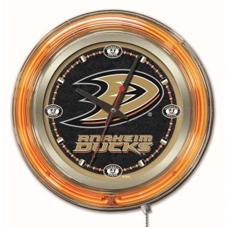 Holland Us Nhl Neon Logo Clocks