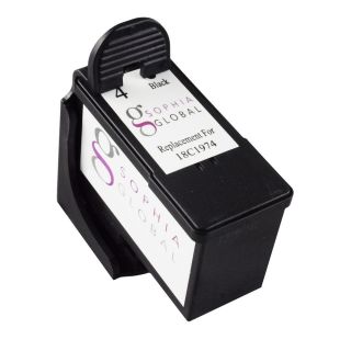 Sophia Global Remanufactured Black Ink Cartridge For Lexmark 4