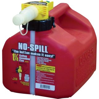 No-Spill Gas Can — 1 1/4-Gallon Capacity, Model# 1415  Fuel Cans