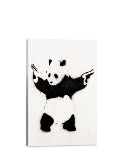 Panda With Guns (Canvas) by iCanvasART