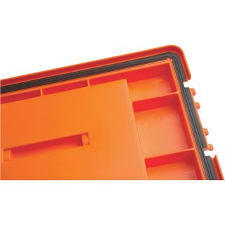 Sport Utility Dry Box – 15in.L x 7 3/4in.W x 11 1/2in.H, With Tray, Orange  Tool Boxes